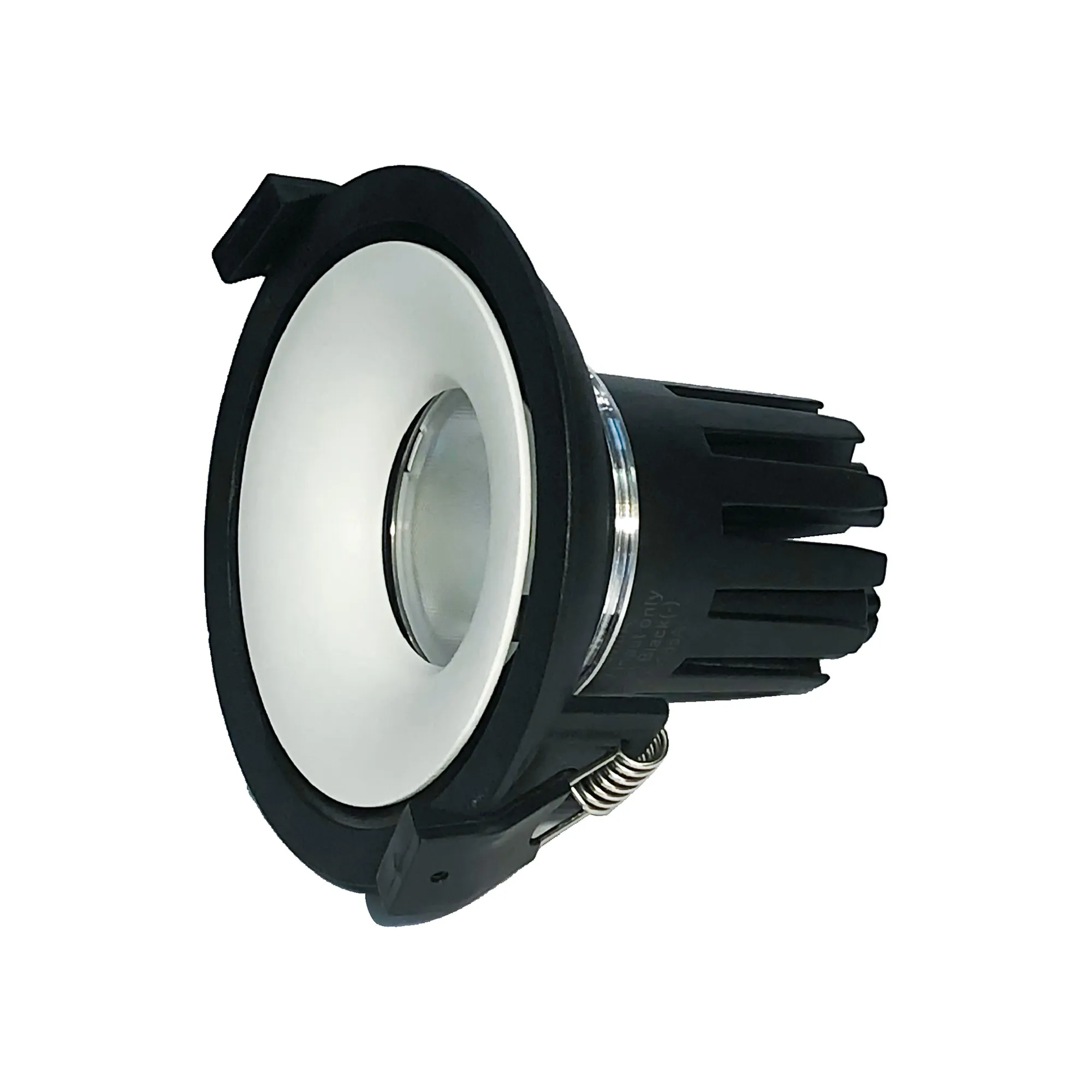 DM202599  Bolor 15 Powered by Philips 15W 1350lm 3000K 24° Engine, 350mA,Black/White,Fixed Recessed Round Spotlight,IP20.